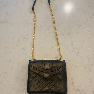 Authentic Tory Burch Leather Black Chain Crossbody